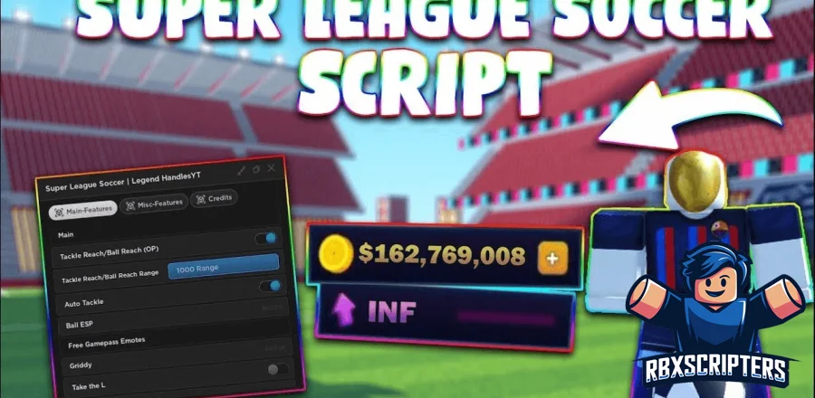 Скрипт CH Hub на Super League Soccer Roblox