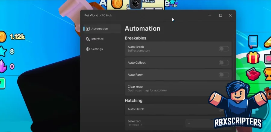 Скрипт KFC Hub на Pet World - Auto Farm